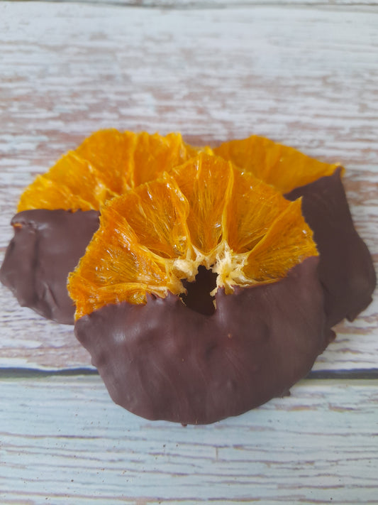 Chocolate dipped oranges